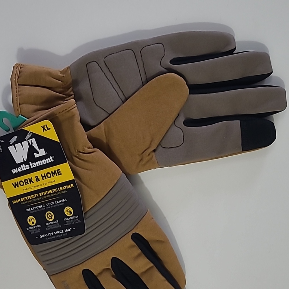 Wells Lamont Men's Wearpower Synthetic Hybrid Duck Canvas Work Gloves, XL - Picture 3 of 5